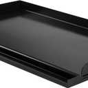 Skyflame Nonstick Griddle Top for Gas Grill, 25"x16" Large Cooking Area Flat Top Griddle with Grease Groove and High Sidewalls, Fit for Camping, Tailgating, Parties