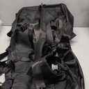 86L 30 Folding Duffle Backpack with 2 Wheels,Travel Bag with Separate Shoe Compartment,Black