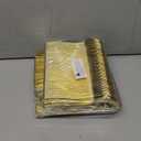 WDF 180 Pieces Disposable Plastic Gold Silverware Cutlery - Disposable Flatware Set 60 Forks, 60 Knives and 60 Spoons - Heavy Duty Gold Plastic Cutlery - Utensils for Baby Shower Wedding Spring