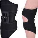 Knee BraceSpring-Driven Knee Support - Enhances Joint Assistance During Stair Climbing, Squats, and Daily Activities - Ergonomic Patella Support with Adjustable Straps(Black) 1PCS