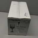 XUWAIDSGN 7oz Plastic Vintage Wine Glasses Drinking Glasses Unbreakable Wedding Glassware Crystal Water Goblets Reusable Drinkware Vintage Champagne Flutes (24, Black)