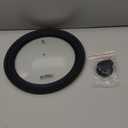 Alpha Living Universal Silicone Cookware Pots and Pans Vented Tempered Glass-Graduated Lid with Easy Grip Fits 9.5", 10" 11" (Small)