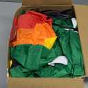 Leyndo 1 Set 5FT Christmas Inflatables Decoration Outdoor Inflatables Duck with Built-in LEDs Lights Giant Blow-up Duck Wear Classic Christmas Hat for Mall Garden Patio Lawn Indoor Party