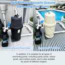 2HP Inground Above Ground Pool Pump, Swimming Pool Pump High Flow 1.5", 2", and 1.25"-1.5", 5250 GPH with Filter Basket, 110V Self Priming Pool Pump