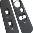 Door Window Switch Bezel,Front Driver and Passenger Side Compatible with 2005-2009 Dodge Ram 1500 2500 3500 Regular Cab Interior Accessories (Slate Grey)