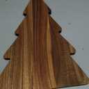 Amosfun Christmas Tree Charcuterie Board Xmas Cutting Board Fruit Tray Wooden Cheese Appetizer Tray Sushi Serving 9.5 x 15 Inch