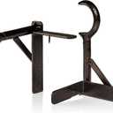 Spark Innovators Bronze Tap Bracket - Hang Curtains in 30 Seconds! No Drill Instant Curtain Rod Brackets - Fits 1.25", Holds 30 lbs, As Seen on TV, Set of 2