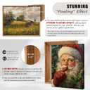 Canvas Floater Frame for Paintings, Fits Up to 1.25" Deep Canvas, DIY Floating Picture Frame for Canvas Prints, Wall Art Frame for Modern Home Dcor, Gallery Hanging (Light Brown 24x36)