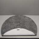 OLANLY 30-inch Round Bathroom Rugs, Extra Soft and Absorbent Chenille Bath Rugs, Quick Dry Machine Washable Bath Mats for Bathroom Floor, Tub and Shower, Home Decor Accessories, Grey