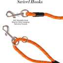 2 Pack Dog Leash for Dog Training 30FT Long, Dog Rope with Reflective Thread for Large Medium Small Dogs, Dog Tie-Out Cable Lead for Hunting, Camping&Backyard