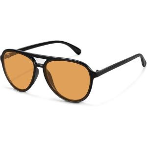 Retro Aviator Sunglasses Women Men Classic Trendy Vintage Double Bridge Aviators Sun Glasses UV Protection