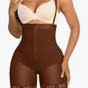 SHAPELLX Shapewear for Women Tummy Control Fajas Colombianas Body Shaper Postpartum Plus Size Butt Lifting Bodysuit, Size XL