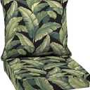 Arden Outdoor Deep Seat Cushion Set, 24 in x 24 in, Weather-Proof, Rain-Proof, Fade Resistant Patio Cushion for Chair, Sofa, and Couch Onyx Cebu