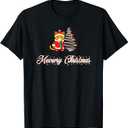 Meowry Christmas T-Shirt Balck Medium