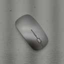 Bluetooth Mouse for Laptop/Tablet/iPhone/Android PC,Rechargable Quiet Slim Mice Compatible with Windows/Linux,Silver