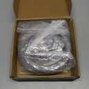 Globe String Light Suspension Kit, Outdoor Light Guide Wire, Vinyl Coated Stainless Steel Steel CableInclude 150ft Transparent PVC and 304 Stainless Steel Wire Cable, Turnbuckle and Hooks (Original Rope)