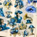 PET Stickers Set, 180 PCS Sheets for Scrapbooking, Junk Journaling, Crafting, DIY Projects, Diaries, and Art Supplies.(Age Flowers)