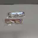Gaoye 2-Pack of Reading Glasses - Blue-Light Filter, UV Protection - Readers with Rectangle Frames (Grey + Pink) +1.25