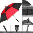 MRTLLOA Extra Large Golf Umbrella, 54/62/68/72 Inch Automatic Open, Oversize Double Canopy Vented Windproof Waterproof Sports Umbrellas for Rain