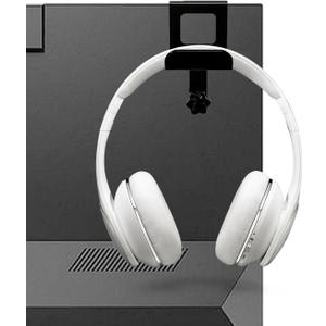Monitor Back Stand for Headphone, No Adhesive Needed Space Saving Desk Organizer, Compatible with Different Computer Monitors (Black)