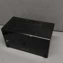 AspenStudio Genuine Black Marquina Marble Cremation Urn for Adult Human Ashes Black Maquina Marble Urn