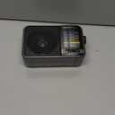 Portable AM/FM Transistor Radio with Loud Speaker, Battery or USB Powered - Compact Emergency Radio for Indoor, Outdoor, Travel & Storms (Model BJL-671) (Gray)