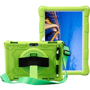 Case for Pritom M10 Tablet 10 inch,Silicone Stand Cover for PRITOM Touch10/YQSAVIOR YQYQ10S/QunyiCO Y10/Gateway Tablet/Voger priorpad X100 /Digiland Tablet Model:DL1036 (Green)