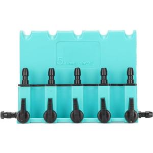 Green Plastic Flow Check Control Valve Durable Air Control Check Valve Switch Oxygen Pump Water Proof Accessories