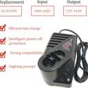 Ni-CD Ni-MH Battery Charger for Bosch, 7.2V 9.6V 18V 14.4V AL1411DV Battery Charger for BAT038 BAT048 BAT043 BAT045 BTA120 (US Plug)