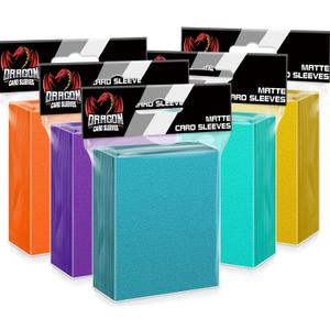 500 Count Card Sleeves Toploaders for Trading Cards, 5 Colors Soft Baseball Card Sleeve for Standard Cards, Fit for MTG, Football Card, Sports Cards,Game Cards