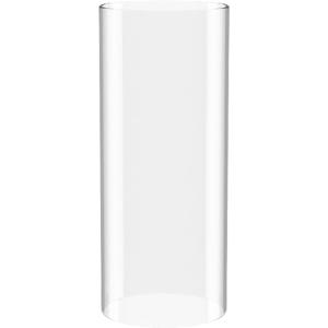 Borosilicate Glass, Clear Candle Holder, Glass Chimney for Candle Open Ended, Glass Hurricane Candle Holders Diameter 4.3", Height 6"