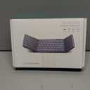 Samsers Foldable Bluetooth Keyboard with Touchpad, Full-Size Wireless Portable Travel Folding Keyboard for iOS Android Windows Mac OS, Support 3 Devices (BT5.1 x 3), Pink