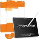 OMOTON PAPERSENSE Paper Screen Protector for iPad Pro 11 Inch 5th Gen M4 2024/M5 2025, Paper Touch feel, Matte Tempered Glass with Dust-free Installation Tray, Anti-glare, Apple Pencil Support, 2 Pack
