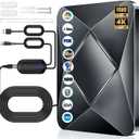 HDTV Antenna for Local Channels Supports 8K 4K1080p All TVs-38ft Coaxial Cable