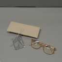 Madison Avenue Square Vintage TR90 Blue Light Blocking Reading Glasses for Women, Anti Eyestrain/Glare Computer Readers (Transparent Brown)