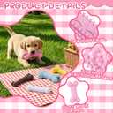 Leitee 6 Pcs Dog Chew Toys Rope Rubber Bone Teeth Cleaning Puppy Set