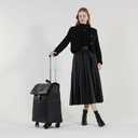 VH&GRED Leather Suitcase Travel luggage Net Red Trolley Suitcase Female Boarding Case Universal Wheel Light Luggage Fashion Travel Luggage (Carry-On 20-Inch-A)
