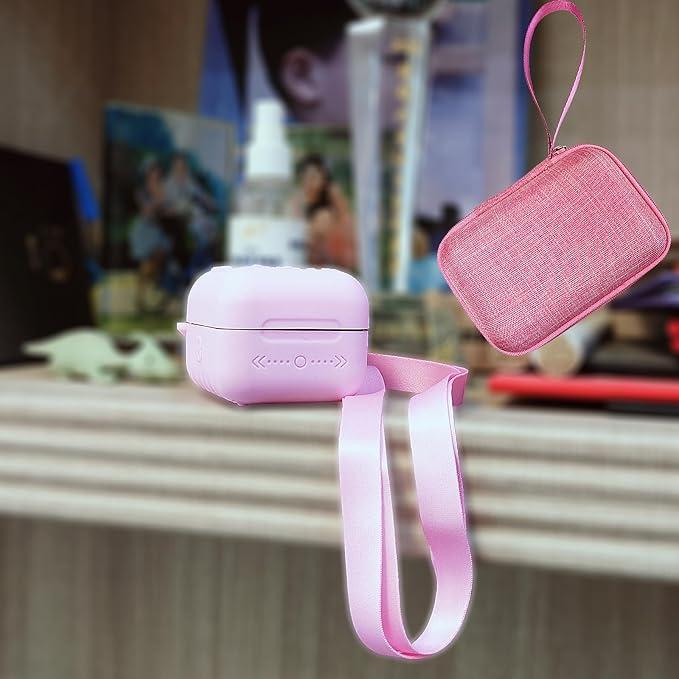 Hard Carrying Case and Silicone Cover for Bitzee Interactive Toy Digital Pet, Accessories Case for Bitzee Virtual Electronic Pets Original 15 Animals (Pink)