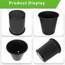 10 Packs 5 Gallon Flexible Nursery Pot Plastic Gallon Pots for Plants Suitable for Indoor and Outdoor, 10 Pcs 5 Gallon