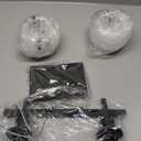 2-Light Black Bathroom Lighting Fixtures Over Mirror, Modern Vanity Lighting Fixtures, Bathroom Wall Mounted Vanity Light with Milky White Glass Lampshade for Living Room Bedroom Hallway