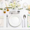 KINGSTONE Silverware Set, 30-Piece Forged Flatware Set Cutlery Set Premium Stainless Steel, Service for 6, for Kitchen, Home, Wedding, Party, Mirror Polished and Dishwasher Safe