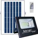 UT Solar Outdoor Security Light - 87 LEDs, Equiv. 40W LED Flood Light, IP66 Waterproof with Remote Control, Auto Dusk to Dawn Sensor for Yard Porch Balcony