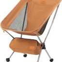 Naturehike YL08 Ultralight Camping Chair, 2.38 LBS Portable Backpacking Chair with Anti-Sinking Feet, Lightweight Compact Folding Hiking Camp Chair (Standard, Yellow)