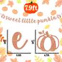 2 x Sweet Little Pumpkin Banner, Fall Theme Little Pumpkin Bunting Sign for Baby Shower Kids' Birthday Thanksgiving Party Decorations Supplies, Rose Gold Glitter