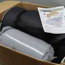 CYMULA Memory Foam Camping Mattress Pad,3inch Sleeping Pad for Camping,Non-Slip Bottom Floor Cot Car Mattress Bed with Retaining Portable Roll up Mattress Pad Mat for Travel Truck Guest Bed Tent (2PACK Cot:74*24*3, GREY)