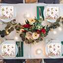 3 x 50pcs Fairy Napkins, 3-Ply Disposable Dinner Napkins Paper Party Scalloped Wonderland Forest Garden Disposable Paper Napkins for Fairy Birthday Party Baby Shower Decorations (6.5in)