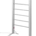 Pursonic TW300 6-Bar Freestanding or Wall Mountable Towel Warmer, Silver