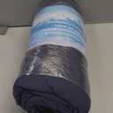 puredown Soft Feather Down Throw Blanket Lightweight Packable Couch Throw for Indoor and Outdoor Use, Throw 50"X70", Navy