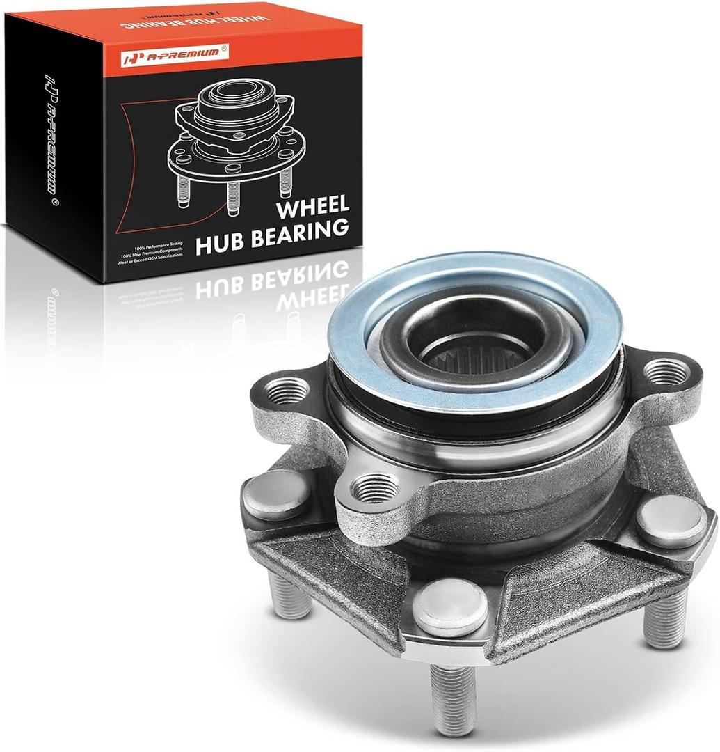 A-Premium Front Wheel Bearing and Hub Assembly with 5-Lug Compatible with Nissan Sentra 2013-2019, Leaf 2013-2017, NV200 2013-2019, Chevrolet City Express 2015-2018