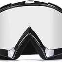 JAMIEWIN Dirt Bike & Motocross Goggles - Anti UV, Dustproof & Fog Resistant Offroad Riding Goggles